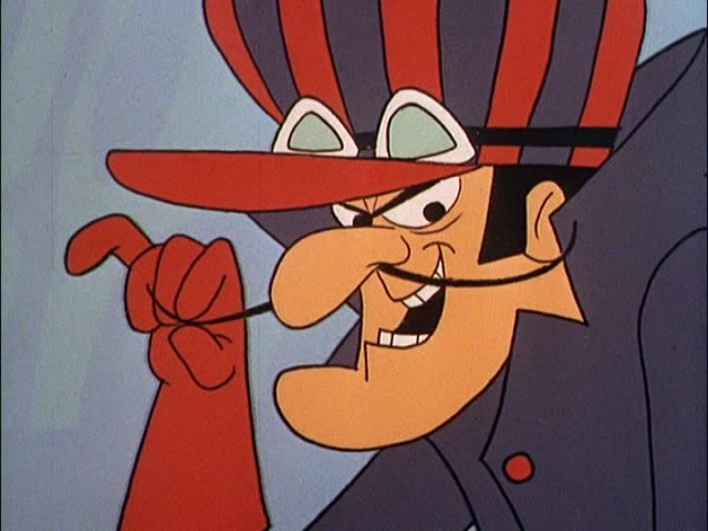 Dick Dastardly - with a name like that, he was never likely to race by the rules.